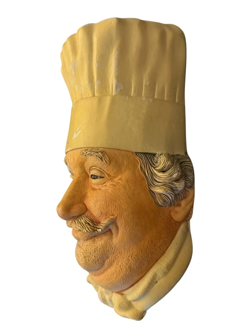 Bossons England CHEF Chalkware Bust Figurine - Vintage 1969, Congleton